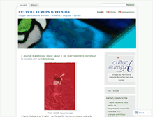 Tablet Screenshot of culturaeuropadiffusion.wordpress.com