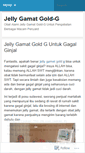 Mobile Screenshot of jellygamatgoldku.wordpress.com