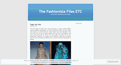 Desktop Screenshot of fashionistaetc.wordpress.com