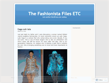 Tablet Screenshot of fashionistaetc.wordpress.com