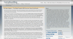 Desktop Screenshot of campbuzzblog.wordpress.com