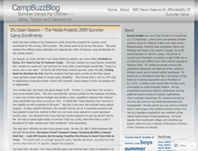 Tablet Screenshot of campbuzzblog.wordpress.com