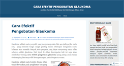 Desktop Screenshot of caraefektifpengobatanglaukoma.wordpress.com