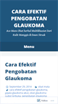 Mobile Screenshot of caraefektifpengobatanglaukoma.wordpress.com