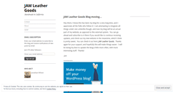 Desktop Screenshot of jawleather.wordpress.com
