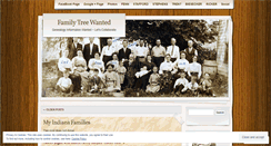 Desktop Screenshot of familytreewanted.wordpress.com