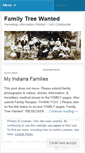 Mobile Screenshot of familytreewanted.wordpress.com