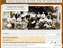 Tablet Screenshot of familytreewanted.wordpress.com
