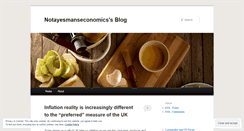 Desktop Screenshot of notayesmanseconomics.wordpress.com