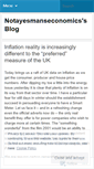 Mobile Screenshot of notayesmanseconomics.wordpress.com