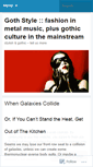 Mobile Screenshot of gothstyle.wordpress.com