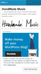Mobile Screenshot of handmademusic.wordpress.com