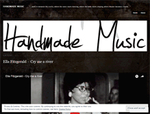 Tablet Screenshot of handmademusic.wordpress.com