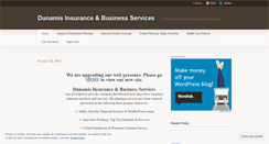 Desktop Screenshot of dunamisadvisors.wordpress.com