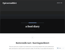 Tablet Screenshot of epicureaddict.wordpress.com