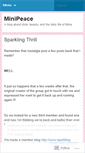 Mobile Screenshot of minipeaceblog.wordpress.com