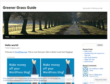 Tablet Screenshot of greenergrassguide.wordpress.com