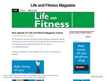 Tablet Screenshot of lifeandfitnessmag.wordpress.com