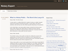 Tablet Screenshot of notaryexpert.wordpress.com