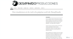 Desktop Screenshot of desafinadoproducciones.wordpress.com