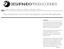 Tablet Screenshot of desafinadoproducciones.wordpress.com