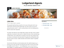 Tablet Screenshot of ledgerfood.wordpress.com