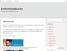 Tablet Screenshot of kurikotokatakuriko.wordpress.com