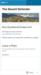Mobile Screenshot of desertdefender.wordpress.com