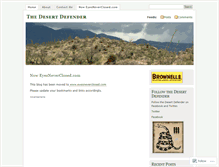 Tablet Screenshot of desertdefender.wordpress.com