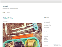 Tablet Screenshot of lendoll.wordpress.com