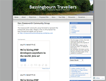 Tablet Screenshot of bassingbourntravellers.wordpress.com