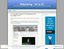 Tablet Screenshot of nitpicking.wordpress.com