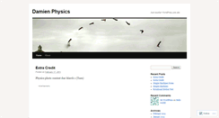 Desktop Screenshot of damienphysics.wordpress.com