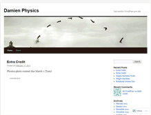 Tablet Screenshot of damienphysics.wordpress.com