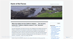 Desktop Screenshot of kaninoffaroe.wordpress.com