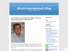 Tablet Screenshot of hirschinternational.wordpress.com