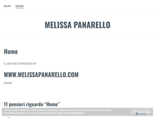 Tablet Screenshot of melissapanarello.wordpress.com