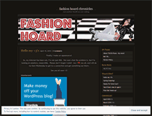 Tablet Screenshot of fashionhoard.wordpress.com