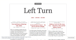 Desktop Screenshot of leftturnuk.wordpress.com