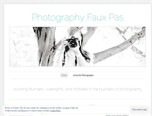 Tablet Screenshot of photogfauxpas.wordpress.com