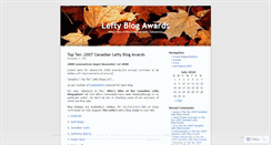 Desktop Screenshot of leftyblogs.wordpress.com