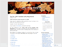 Tablet Screenshot of leftyblogs.wordpress.com