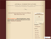 Tablet Screenshot of animalcommunicators.wordpress.com