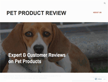 Tablet Screenshot of petproductreview.wordpress.com
