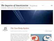 Tablet Screenshot of americanismimpasse.wordpress.com