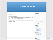 Tablet Screenshot of luzparaospovos.wordpress.com