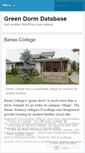 Mobile Screenshot of greendormdatabase.wordpress.com