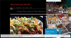 Desktop Screenshot of myculinaryworld.wordpress.com