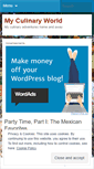 Mobile Screenshot of myculinaryworld.wordpress.com