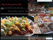 Tablet Screenshot of myculinaryworld.wordpress.com